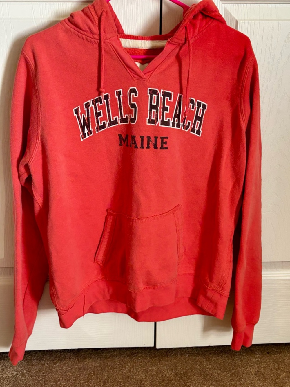 Wells Beach Maine Hooded Sweatshirt